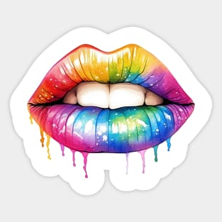 LGBT Lips #2 Sticker